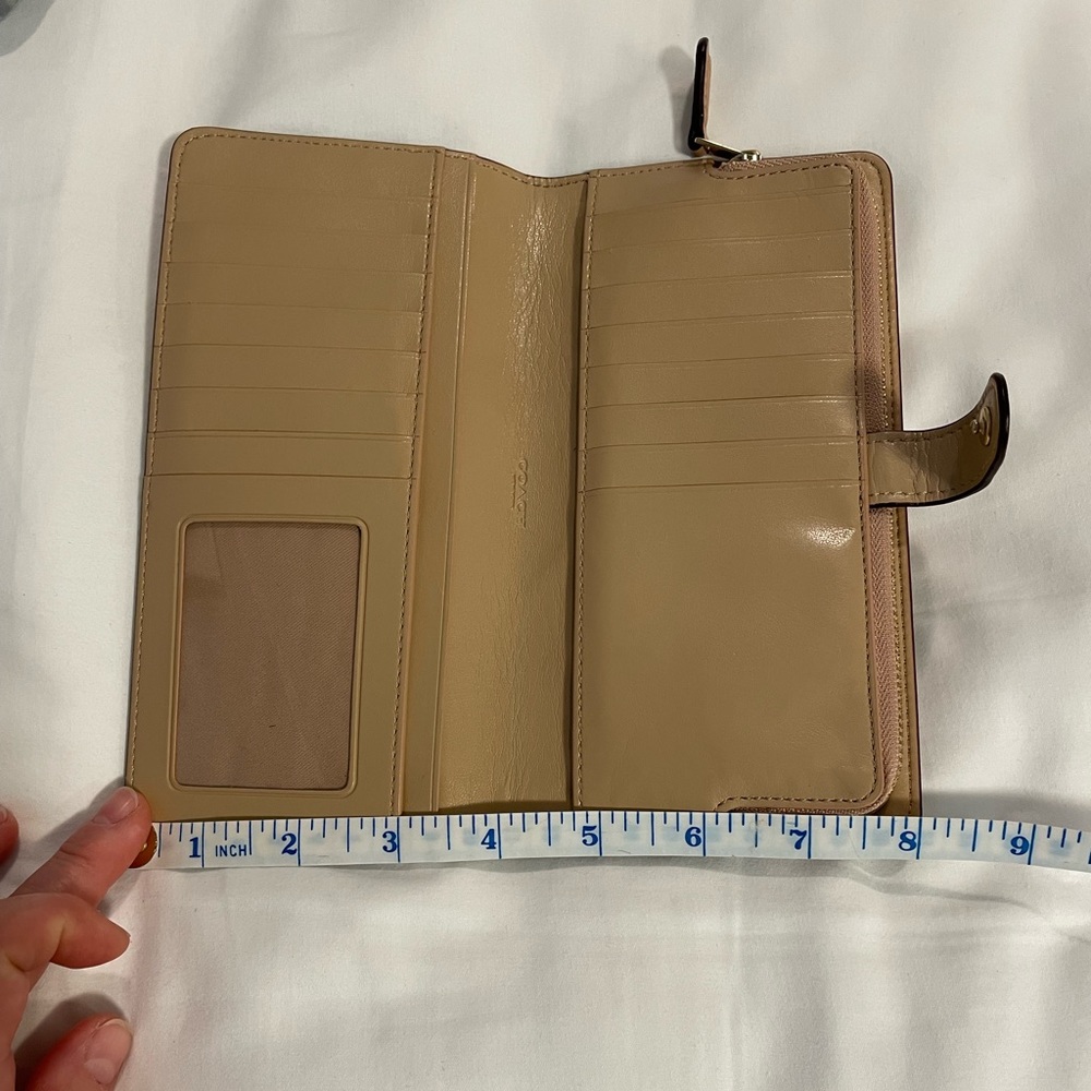 Coach Skinny Wallet Beige - Picture 10 of 11